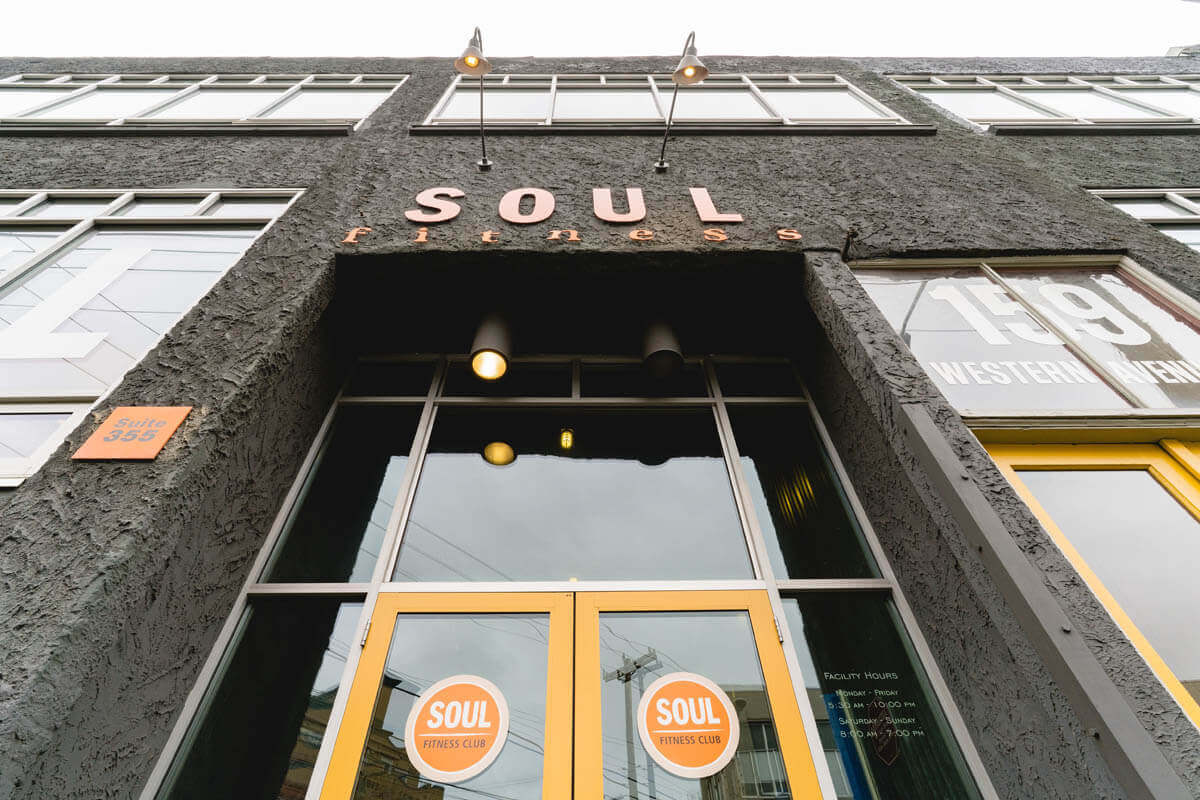 Soul Fitness Club front doors