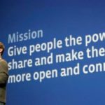 Mark Zuckerberg speaking about the mission of Facebook. "Giving people the power to share and make the world more open and connected"