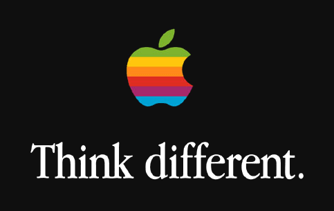 Apple's Think different. logo