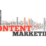 Word cloud of content marketing