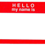 Hello my name is nametag